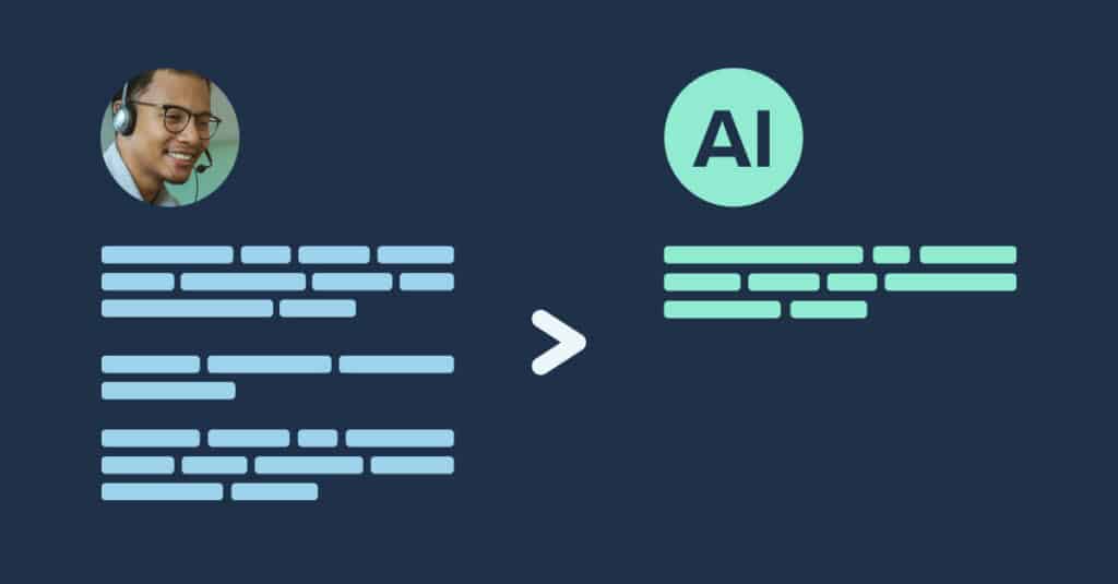 With generative AI, it's possible to standardize processes and responses across the entire team.